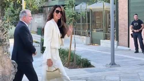 Στον Ναό του Ολυμπίου Διός η Αμάλ Αλαμουντίν: Οι αφίξεις των υψηλών προσκεκλημένων στην εκδήλωση της Unesco