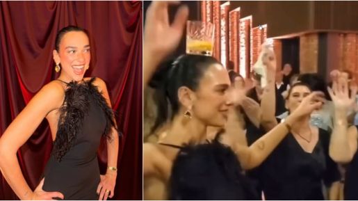 Ντούα Λίπα: Τα "έσπασε" σε γλέντι γάμου στο Κόσοβο - Χόρεψε κλαρίνα με ένα ποτήρι στο κεφάλι [βίντεο]