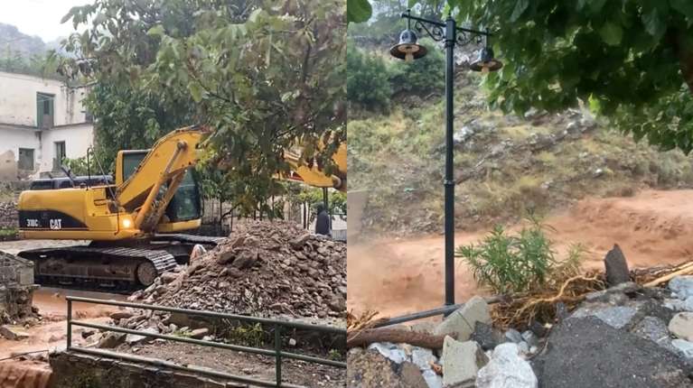 Σε συναγερμό παραμένει η Κρήτη: Μηχανήματα φράζουν τα ορμητικά νερά στα Ζωνιανά - Έκλεισε ετοιμόρροπη γέφυρα