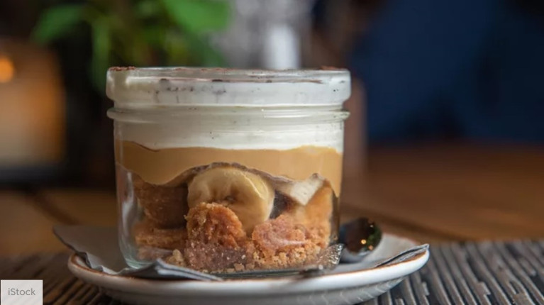 Healthy banoffee σε ποτηράκι