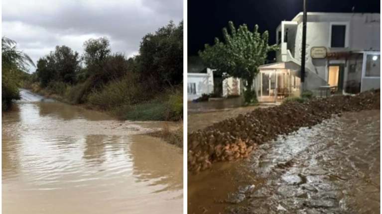 "Πνίγηκε" η Κρήτη: Νέες πλημμύρες στο Οροπέδιο Λασιθίου - Μεγάλες καταστροφές στο οδικό δίκτυο του νησιού