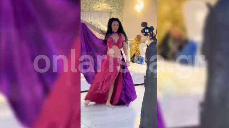 Λαρισαία χορεύτρια "μάγεψε" με belly dance στη "Μισιρλού" σε αραβικό γάμο στο Λονδίνο [βίντεο]