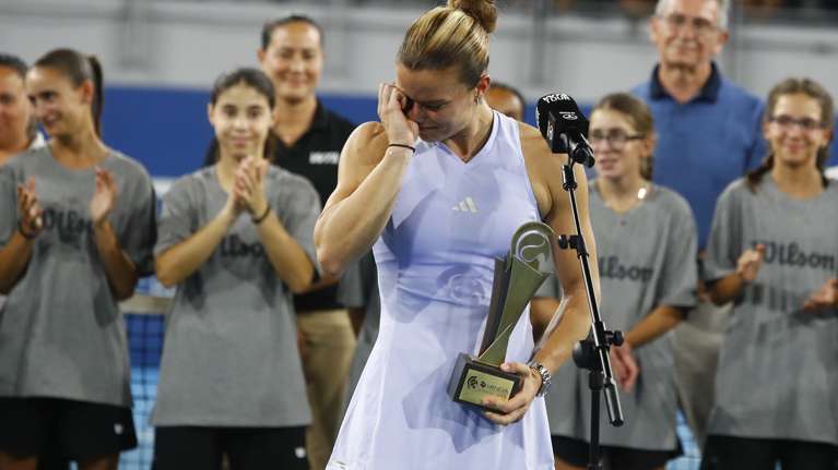 Συγκινημένη η Σάκκαρη στον τελικό του Athens Open: "Αγάπη μου σε ευχαριστώ" είπε στον Κωνσταντίνο Μητσοτάκη